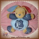 KALOO SOS DOUDOU LAPIN BEIGE BOULE BLEU JEANS