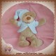 NATTOU SOS DOUDOU OURS BEIGE HAUT BLEU HOCHET