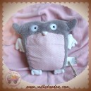 DPAM SOS DOUDOU CHOUETTE HIBOU ROSE CLAIR VIOLET