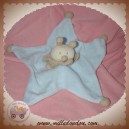 SOS DOUDOU COCCINELLE PLAT ETOILE BLEU BEIGE