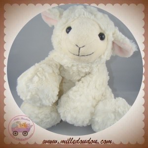 BOUT'CHOU SOS MONOPRIX DOUDOU MOUTON AGNEAU BLANC ECRU