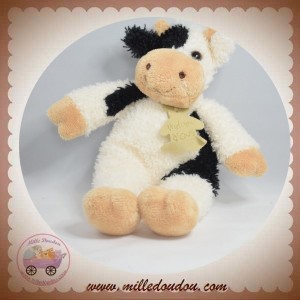 HISTOIRE D'OURS SOS DOUDOU VACHE BLANC ET NOIR MUSEAU BEIGE