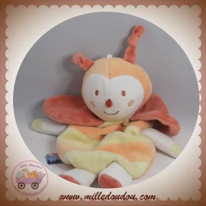 SUCRE D'ORGE DOUDOU COCCINELLE PAPILLON PLAT RAYE ORANGE VERT