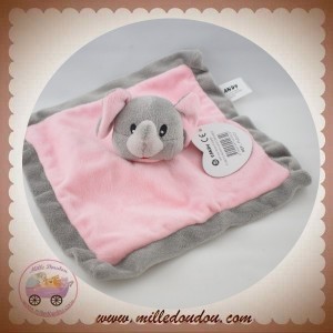 SANDY SOS DOUDOU ELEPHANT GRIS PLAT ROSE