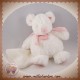 DOUDOU ET COMPAGNIE SOS SOURIS BLANCHE MOUCHOIR ECHARPE ROSE