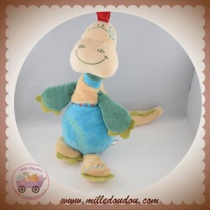 CATIMINI SOS DOUDOU DINOSAURE BLEU VERT SPIRALE