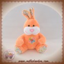 GIPSY SOS DOUDOU LAPIN ORANGE FLEUR PAQUES