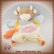 DOUDOU ET COMPAGNIE SOS VACHE MARIONNETTE BONBON BOUCLETTE SATIN