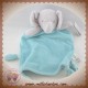 CARTER'S SOS DOUDOU ELEPHANT GRIS PLAT VERT TURQUOISE NOEUD