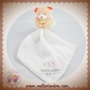 BABYNAT BABY NAT SOS DOUDOU OURS BLANC MOUCHOIR 123 NOUS IRONS AUX BOIS