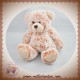 NICOTOY SOS DOUDOU OURS CHINE ECRU MARRON PETIT POIL ASSIS 20 CM