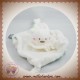 ORCHESTRA SOS DOUDOU OURS CHAT BLANC PLAT DOS VERT NOEUD