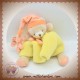 DOUDOU ET COMPAGNIE SOS OURS JAUNE GRAFFITIS BEBE ORANGE DC2555