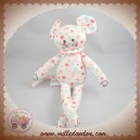 PETIT BATEAU SOS DOUDOU SOURIS TISSU FLEURS FRAISES FEUILLES