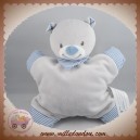 BOUT'CHOU MONOPRIX SOS DOUDOU OURS QUASI PLAT GRIS BANDANA BLEU HOCHET