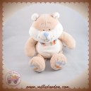 NOUKIE'S SOS DOUDOU CASTOR CHARLIE BEIGE BLANC 28 CM