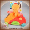 BABYSUN BABY SUN SOS DOUDOU ELEPHANT SAFARI PLAT ORANGE ROUGE FLEUR DENTITION VERT