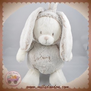 NICOTOY SOS DOUDOU OURS DEGUISE EN LAPIN CHINE ECRU MARRON MUSICAL