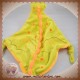 CARRE BLANC SOS DOUDOU DRAGON VERT PLAT ORANGE NOEUD