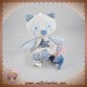 SUCRE D'ORGE SOS DOUDOU RENARD OURS BLEU ATTACHE TETINE ETOILE