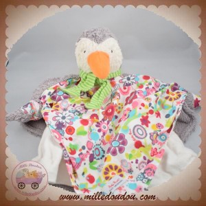 KATHE KRUSE SOS DOUDOU CANARD BOUCLETTE GRIS CORPS PLAT FLEURS