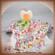 KATHE KRUSE SOS DOUDOU CANARD BOUCLETTE GRIS CORPS PLAT FLEURS
