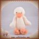 JELLYCAT SOS DOUDOU CANARD ECRU BEC ORANGE 20 CM