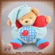 KALOO SOS DOUDOU OURS BEIGE BOULE BLEU ARBRE OISEAU