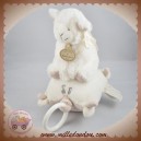 DOUDOU ET COMPAGNIE SOS AGNEAU MOUTON BLANC GRIS TAUPE MUSICAL DC2430