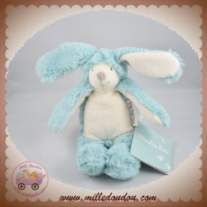 MOULIN ROTY SOS DOUDOU LAPIN BLEU VERT BLANC BANDE A BASILE