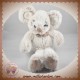 HISTOIRE D'OURS SOS DOUDOU SOURIS CHINE BLANC COPAINS CALINS NOEUD PAPILLON