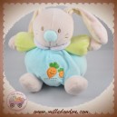 MAXITA SOS DOUDOU LAPIN BOULE BLEU VERT CAROTTE