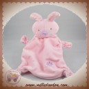 BABY CLUB C&A Sos DOUDOU LAPIN PLAT ROSE FLEUR