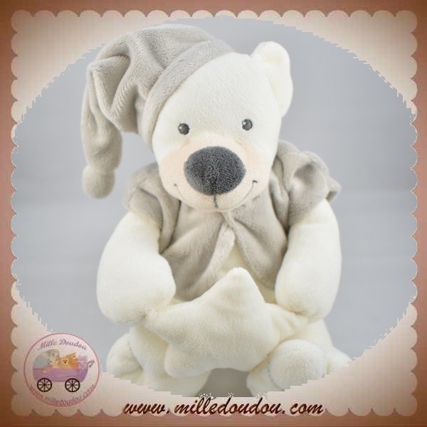 sos doudou cheval Monoprix peluche marron 28 cm