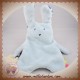 OXYBUL SOS DOUDOU LAPIN PLAT MICROFIBRE BLEU RAYE DENTITION