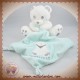 SIMBA NICOTOY SOS DOUDOU OURS BLANC MOUCHOIR BLEU SWEET POLAIRE