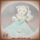 SIMBA NICOTOY SOS DOUDOU OURS BLANC MOUCHOIR BLEU SWEET POLAIRE