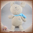 ORCHESTRA SOS DOUDOU LAPIN GRIS TRICOT ECHARPE BLEU