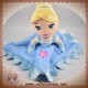 DISNEY SOS DOUDOU POUPEE PRINCESSE LA REINE DES NEIGE BLEU PLAT FLEUR