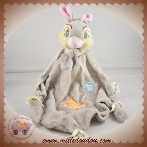 DISNEY SOS DOUDOU LAPIN PAN PAN GRIS LOSANGE PAPILLON