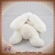 DOUDOU ET COMPAGNIE SOS LAPIN PERLE BONBON ALLONGE BLANC TAUPE