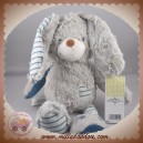 TAPE A L'OEIL SOS DOUDOU LAPIN GRIS BLEU RAYE ETOILES