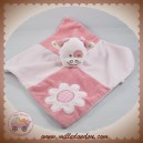 AUBERT P'TIT BISOU SOS DOUDOU VACHE GIRAFE PLAT ROSE FLEUR