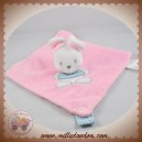 CARTOON CLUB SOS DOUDOU LAPIN PLAT ROSE ATTACHE TETINE BLEU