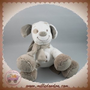 NATTOU SOS DOUDOU CHIEN MUSICAL MAX BLANC TAUPE MARRON