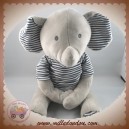 OKAIDI OBAIBI SOS DOUDOU ELEPHANT GRIS PULL RAYE NOIR