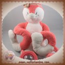 NOUKIE'S SOS DOUDOU PINGOUIN DAISY ROSE BLANC JOUET COSY