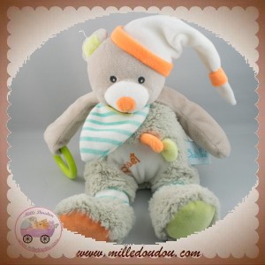 BABYNAT SOS DOUDOU OURS OSCAR GRIS ACTIVITE POUET POUET