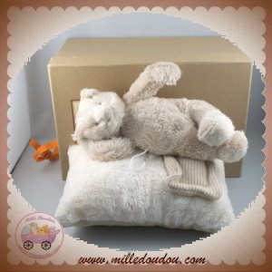 MOULIN ROTY SOS DOUDOU OURS BASILE ET LOLA COUSSIN MUSICAL