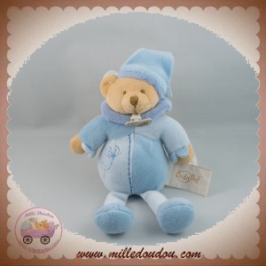 BABYNAT BABY NAT SOS DOUDOU OURS BEIGE CORPS BLEU HOCHET